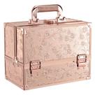 Estojo de maquiagem FRENESSA Makeup Organizer com espelho 30cm em ouro rosa