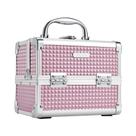 Estojo de maquiagem Joligrace Portable Travel Cosmetic Organizer rosa