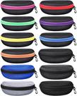 Estojo de óculos de sol Weewooday Hard Shell EVA, pacote com 12 unidades para homens e mulheres