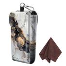 Estojo de óculos duplo Fintie Cloudy Marble Vegan Leather