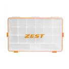Estojo De Pesca Zest Multicase Zmc345 Com 15 Divisões Cor Transparente