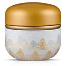 Estojo de pó corporal CHENGU Tea Canister com pó amarelo