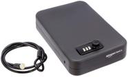 Estojo de segurança Lock Box Safe Amazon Basics Portable Large