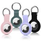 Estojo de silicone ultraleve Airtag Holder Pautas, pacote com 4