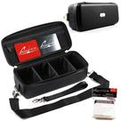 Estojo de transporte de cartões Quiver Time Bolt Compact PU em couro preto Estojo de transporte de cartões Quiver Time Bolt Compact PU em couro preto