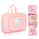Estojo de transporte LININYHAO compatível com bonecas Barbie 30 cm rosa