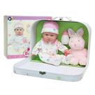 Estojo de viagem Baby Doll JC Toys La Baby, conjunto de presente de 11 polegadas Estojo de viagem Baby Doll JC Toys La Baby, conjunto de presente de 11 polegadas