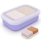 Estojo de viagem de silicone à prova de vazamentos Shampoo Bar Holder AIDIMMING