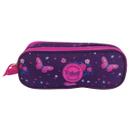 Estojo Duplo Juvenil Impermeável Rabisk Butterfly Roxo
