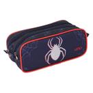 Estojo Duplo Masculino Infantil Ls Bolsas Aranha Vermelho E Azul