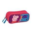 Estojo Duplo Peppa Infantil Colorido Sestini