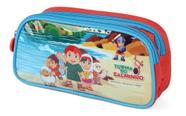 Estojo Duplo Turma Do Salminho Vermelho - Ei31985tm