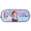 Estojo Escolar 2 Compartimentos Disney Frozen Elza Anna