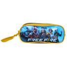 Estojo Escolar 2 Compartimentos Infantil Juvenil Free Fire