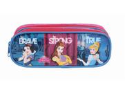 Estojo Escolar 2 Divisórias Princesa Disney - Zíper Soft Dermiwil