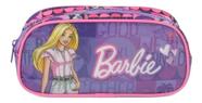 Estojo Escolar Barbie Feminino Infantil Juvenil 1 Zíper