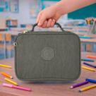Estojo Escolar Bolsinha Com Alça Box Jumbo Porta Lápis Organizador Elástico Zíper