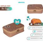 Estojo Escolar Box Capivara Juvenil 100 Pens Original Up4you