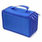 Estojo Escolar Box Juvenil Martelasse Organizador Grande Jumbo Box 2 Compartimentos Cor:azul/4 Zíper