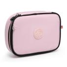 Estojo Escolar Box Organizador Kika Quadrado Grande Feminino Cor:Rosa