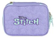 Estojo Escolar Box Stitch Roxo Luxcel
