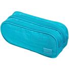 Estojo escolar brw duplo nylon verde água