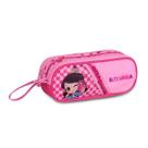 Estojo Escolar Duplo Infantil Clio Style LU24617F Luluca Cor:Rosa