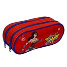 Estojo Escolar Duplo Mulher Maravilha Wonder Woman Warner - DAC