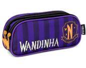 Estojo Escolar Duplo Penal Wandinha Adamas Invicta Original 2 Zipers