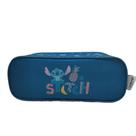 Estojo Escolar Duplo Stitch Azul Escuro School Basics