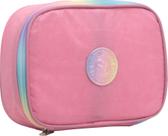 Estojo Escolar Em Nylon Divisória Yepp MB13095-E Cor:Rosa Estojo Escolar Em Nylon Divisória Yepp MB13095-E Cor:Rosa