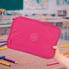 Estojo Escolar Grande Jumbo Com Divisória Organizador Elastico Para Caneta Lapis