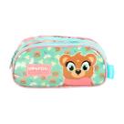 Estojo Escolar Infantil Duplo Up4You Ursinho Verde e Rosa Estojo Escolar Infantil Duplo Up4You Ursinho Verde e Rosa