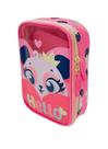 Estojo Escolar Infantil Puket Grande Panda Romântico Rosa