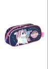 Estojo Escolar Infantil Simples Unicornio Up4You EI42064UP Cor:Azul