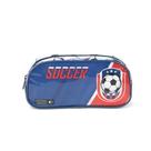 Estojo Escolar Infantil Soccer Azul/Vermelho Luxcel