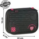 Estojo Escolar Juvenil Box Quadrado Color RB Lovers Rebecca Bonbon Oficial Sweet Heart Club36 Lápis Clio