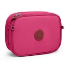 Estojo Escolar Kika Box Organizador Quadrado Grande Divisões Cor:Pink Estojo Escolar Kika Box Organizador Quadrado Grande Divisões Cor:Pink