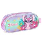 Estojo Escolar Lilo Stitch Infantil Disney Oficial Roxo Luxcel