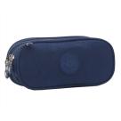 Estojo Escolar Masculino Feminino Grande 3 Ziperes Triplo Cores:Azul 783