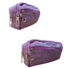 Estojo Escolar Masculino Feminino Grande 3 Ziperes Triplo Cores:Lilas JYL 828 Estojo Escolar Masculino Feminino Grande 3 Ziperes Triplo Cores:Lilas JYL 828