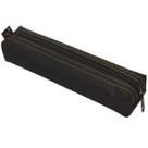 Estojo Escolar Médio Preto Nylon Reforçado 1 Zíper Reflex