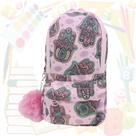 Estojo Escolar Mini Mochila Colorido Estampado - Daterra - Mochilinha