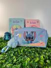 Estojo Escolar Necessaire Stitch Infantil Com Alça E Pompom Estojo Escolar Necessaire Stitch Infantil Com Alça E Pompom