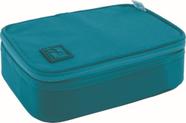 Estojo Escolar Nylon Box Académie Turquesa Tilibra