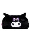 Estojo Escolar Penal Kuromi Hello Kitty Pelúcia Preto 15505 - Xeryus