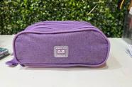 Estojo Escolar Quadruplo 4 Divisorias Sport Clio Style Lilas