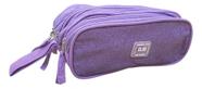 Estojo Escolar Quadruplo Clio Style Roxo com 4 Zíperes Estojo Escolar Quadruplo Clio Style Roxo com 4 Zíperes