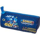 Estojo Escolar Sonic Let's Go Original Pacific em Tecido Crinkle