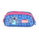Estojo Escolar Triplo Bolsinha Porta Lápis Lilo Stitch